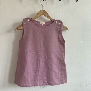 Mabo pink linen shirt size 10 and 11.